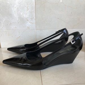 Prada Wedge heels in black size 38 1/2.